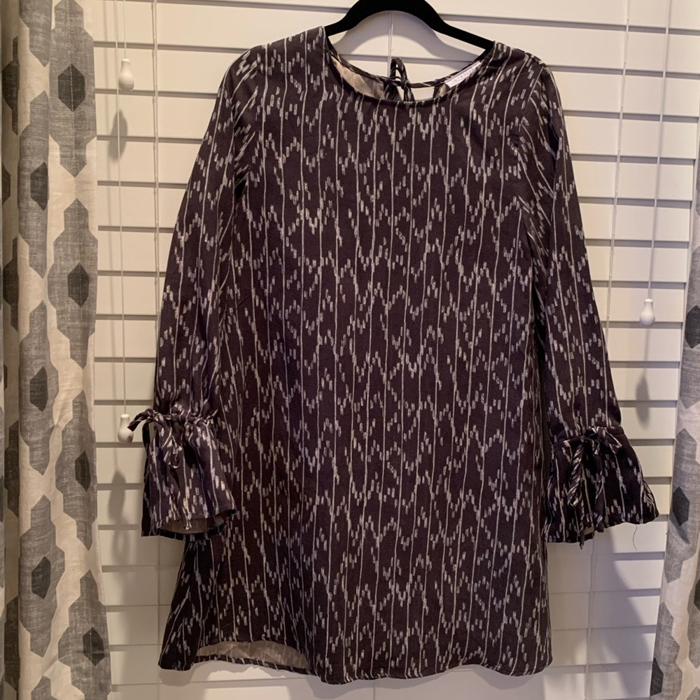 Adorable suede-like above the knee dress